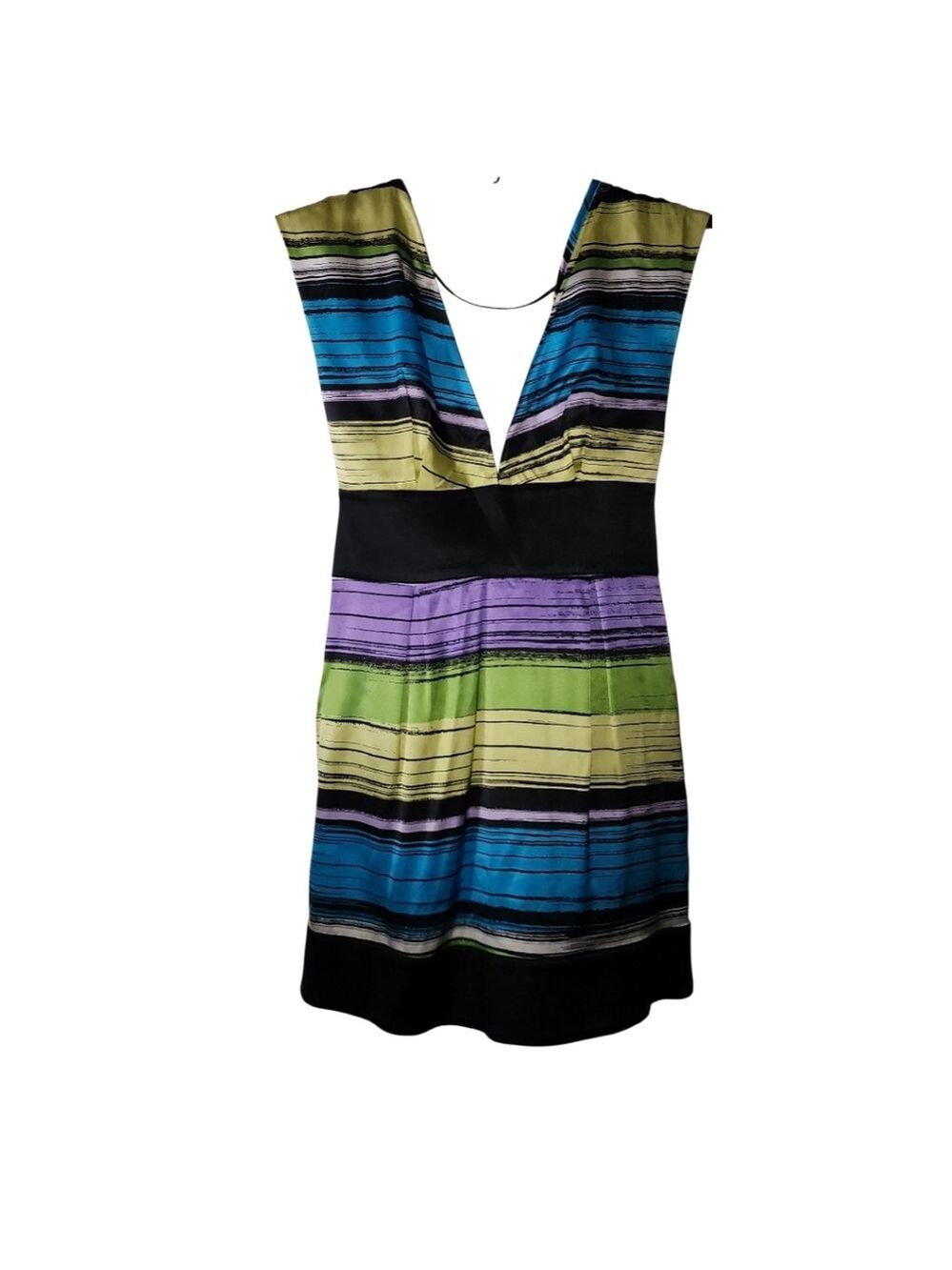 Bebe Colorful Sleeveless Dress Small